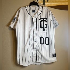 Tgod Taylor Gang Neff Large Pin Striped Baseball Jersey Men’s
